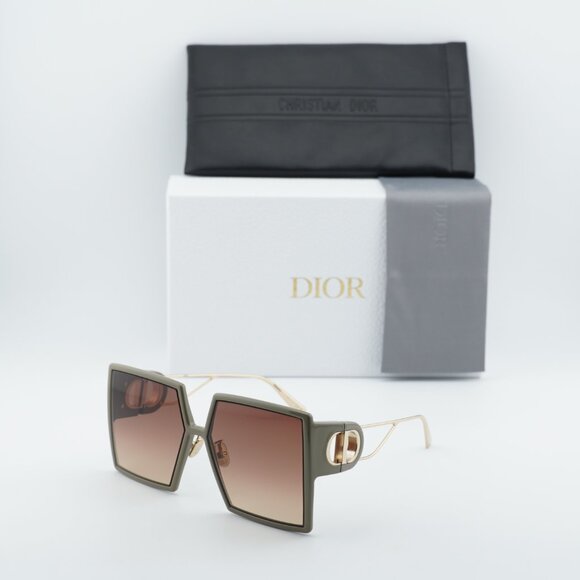 Dior 30MONTAIGNE SU 55F1 Square Sunglasses - Green/Brown main image 5